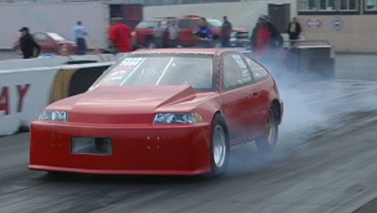 Honda crx burnout #2